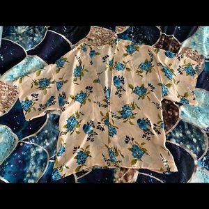 LA Hearts Blush Pink Floral Kimono